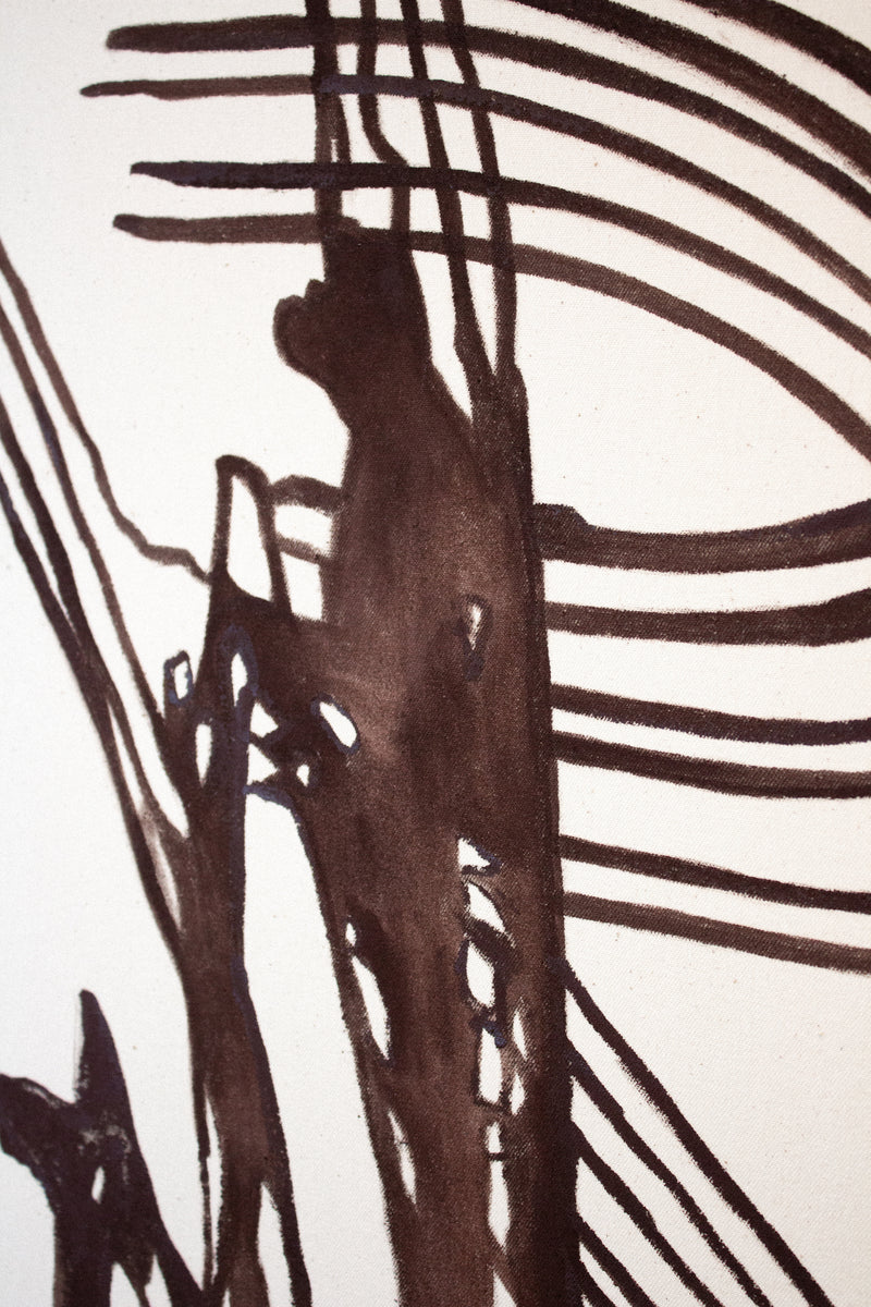„It’s all chaos but it’s all good“ (2022) - Acryl auf Baumwolle