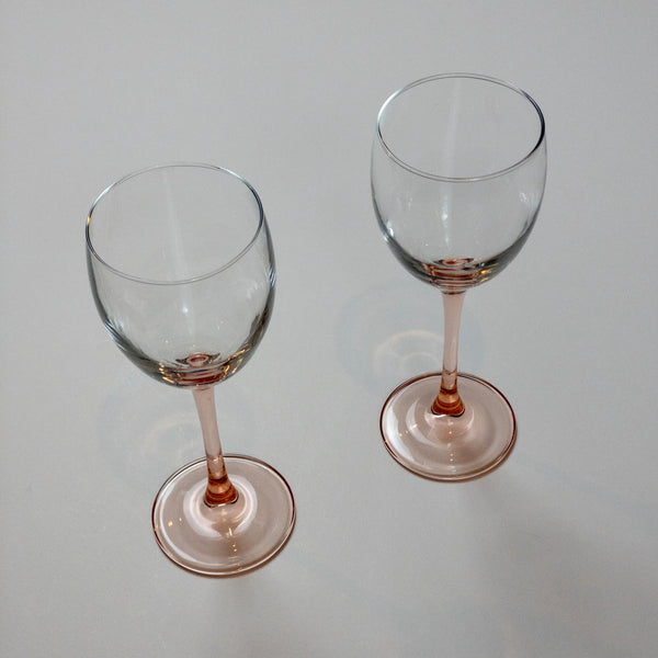 Luminarc Weingläser - 2 Stück - Rosa Stiel