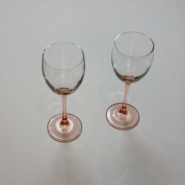Luminarc Weingläser - 2 Stück - Rosa Stiel