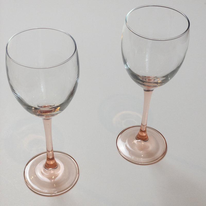 Luminarc Weingläser - 2 Stück - Rosa Stiel