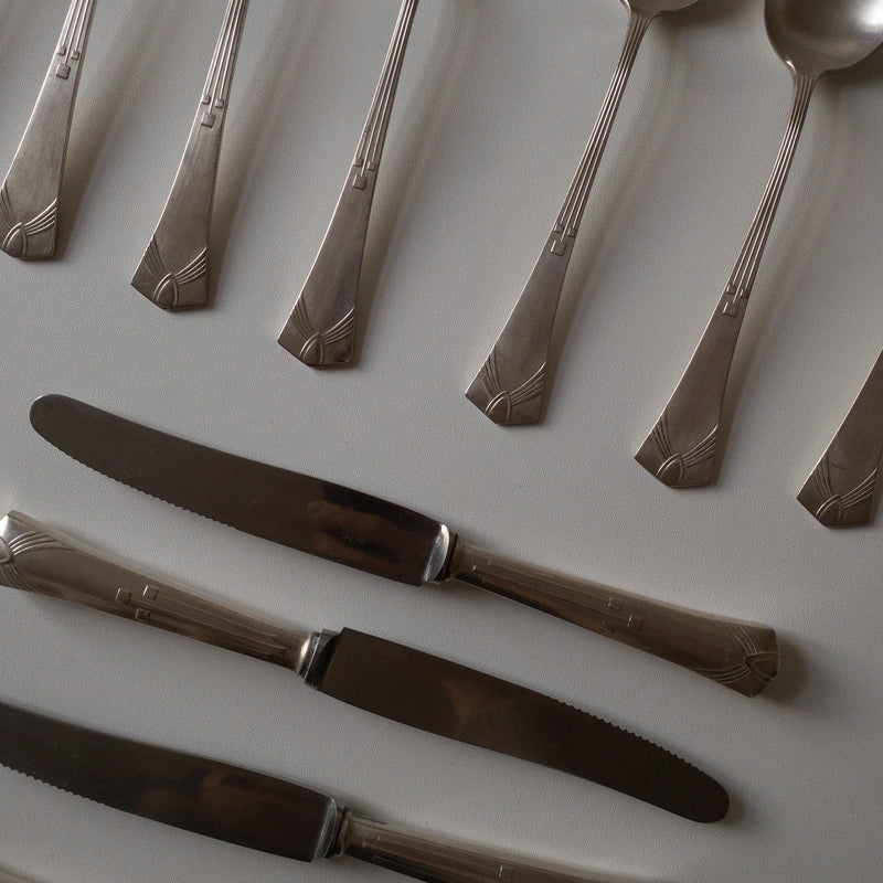 Vintage Gebrüder Köberlin Art Deco cutlery - 12 pieces