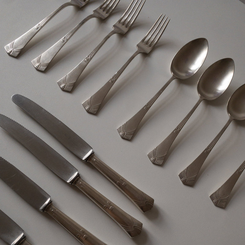 Vintage Gebrüder Köberlin Art Deco cutlery - 12 pieces