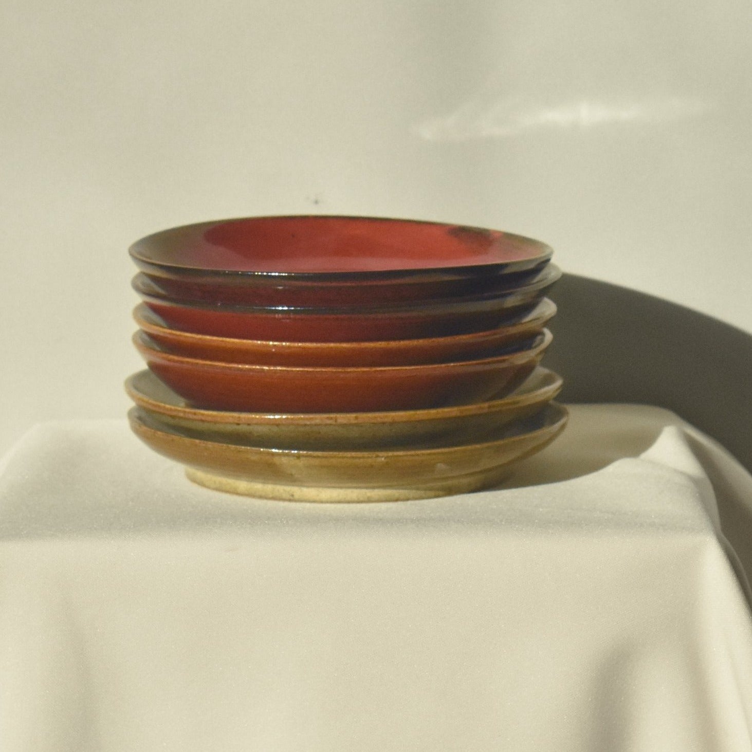 Small Ceramic Plate - Volcano