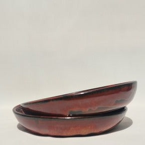 Deep ceramic plate - Volcano