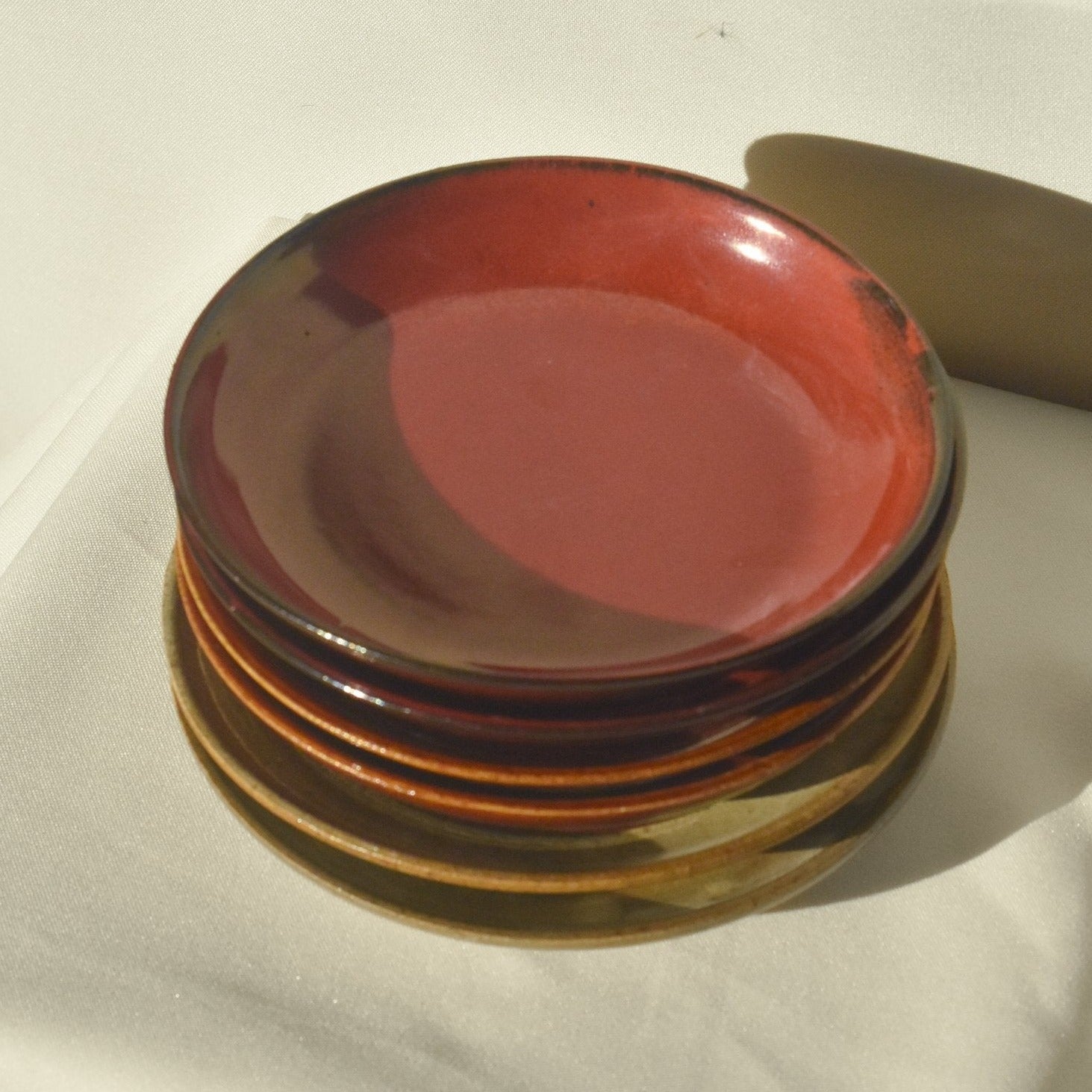 Small Ceramic Plate - Volcano