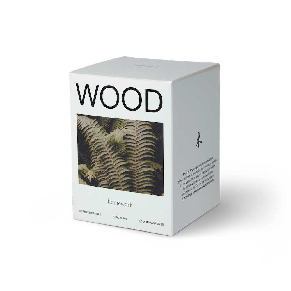 WOOD scented candle