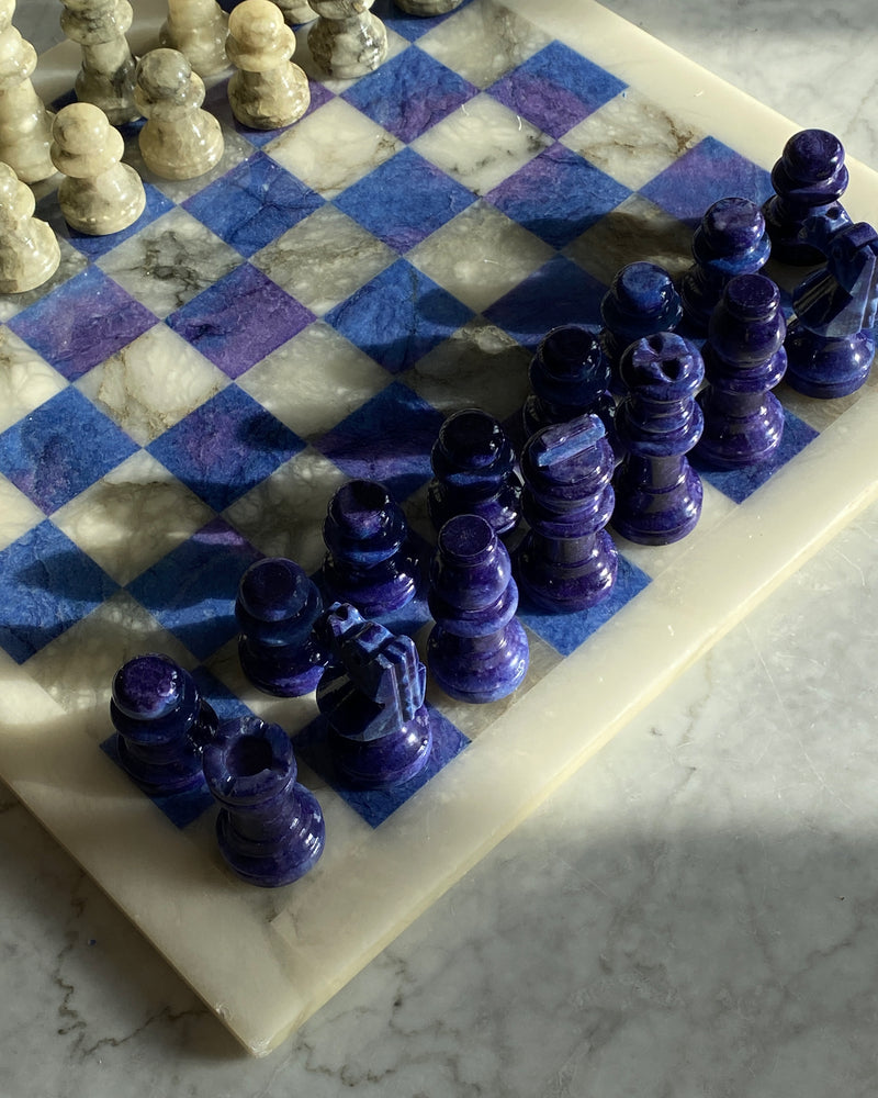 Vintage marble chess board