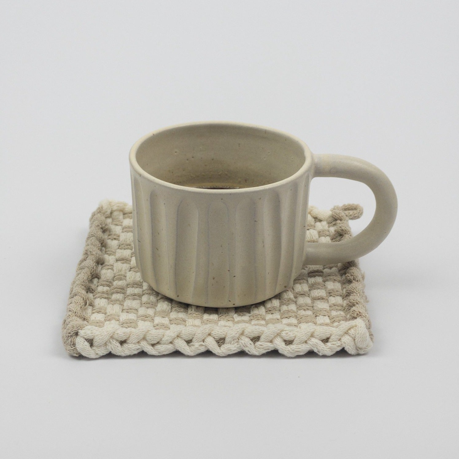 Potholder - White/Beige - Thatch Collection