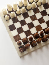 Vintage marble chess board