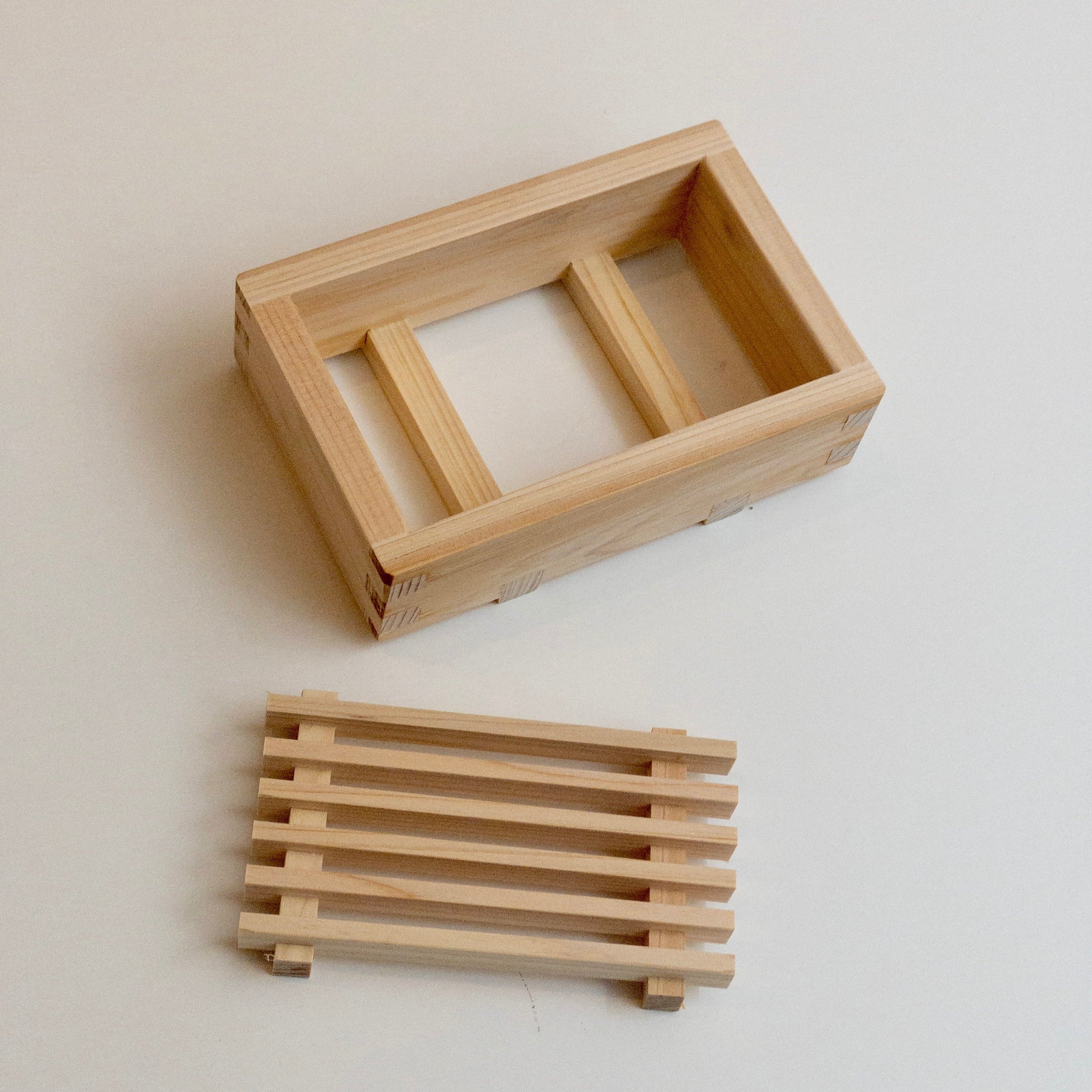 Japanische Hinoki Holz Seifenablage