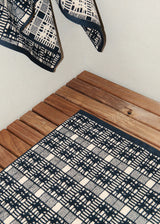 Alma Bath Mat - Black/Ecru