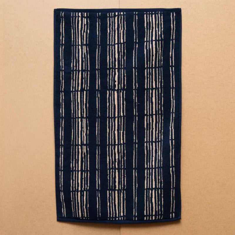 Ester Bath Mat - Navy/Ecru