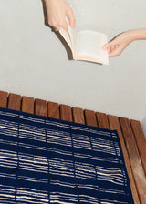 Ester Bath Mat - Navy/Ecru