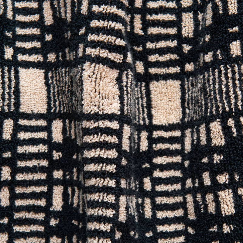 Alma Bath Towel - Black/Ecru