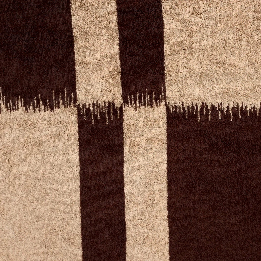 Karin Hand Towel - Walnut/Cream