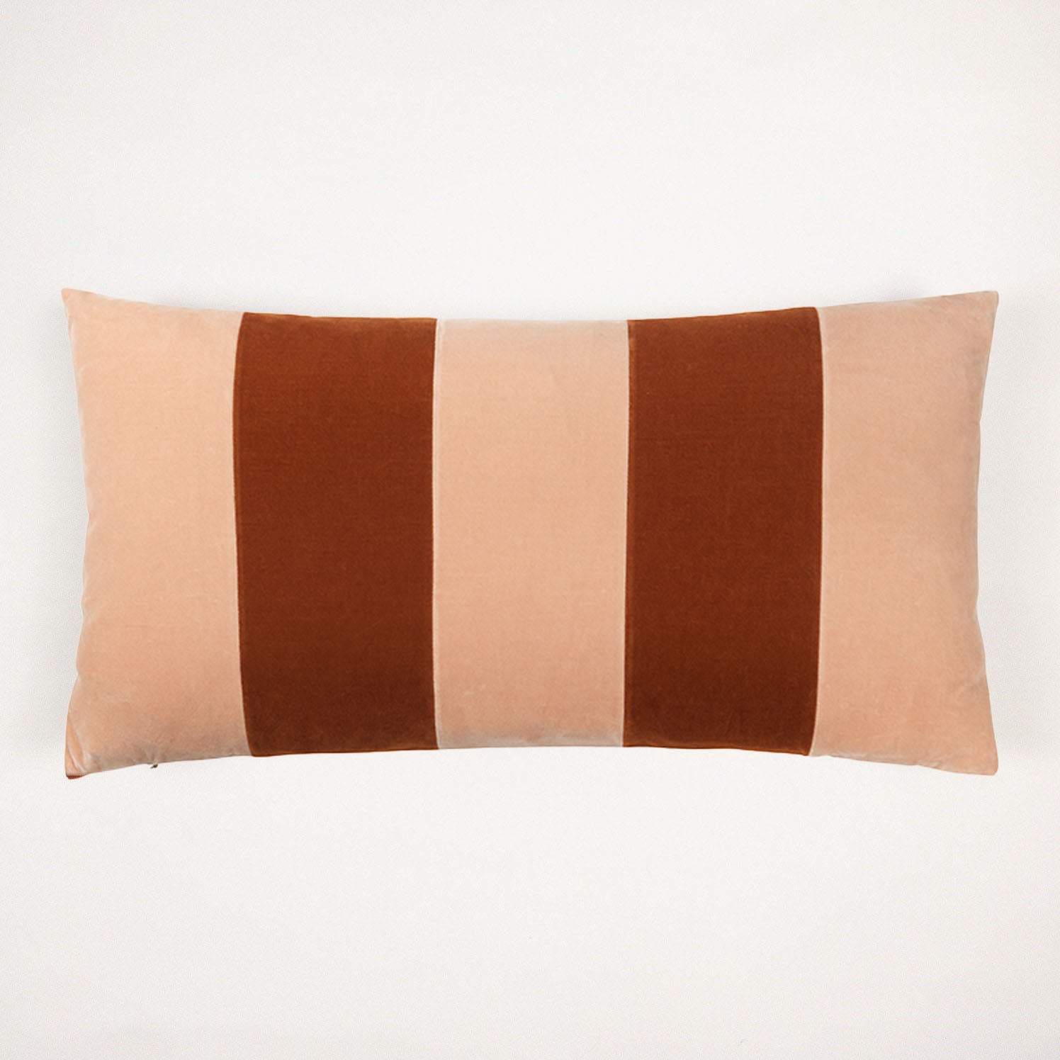 Cushion Stripe - Gips/Burnt Orange