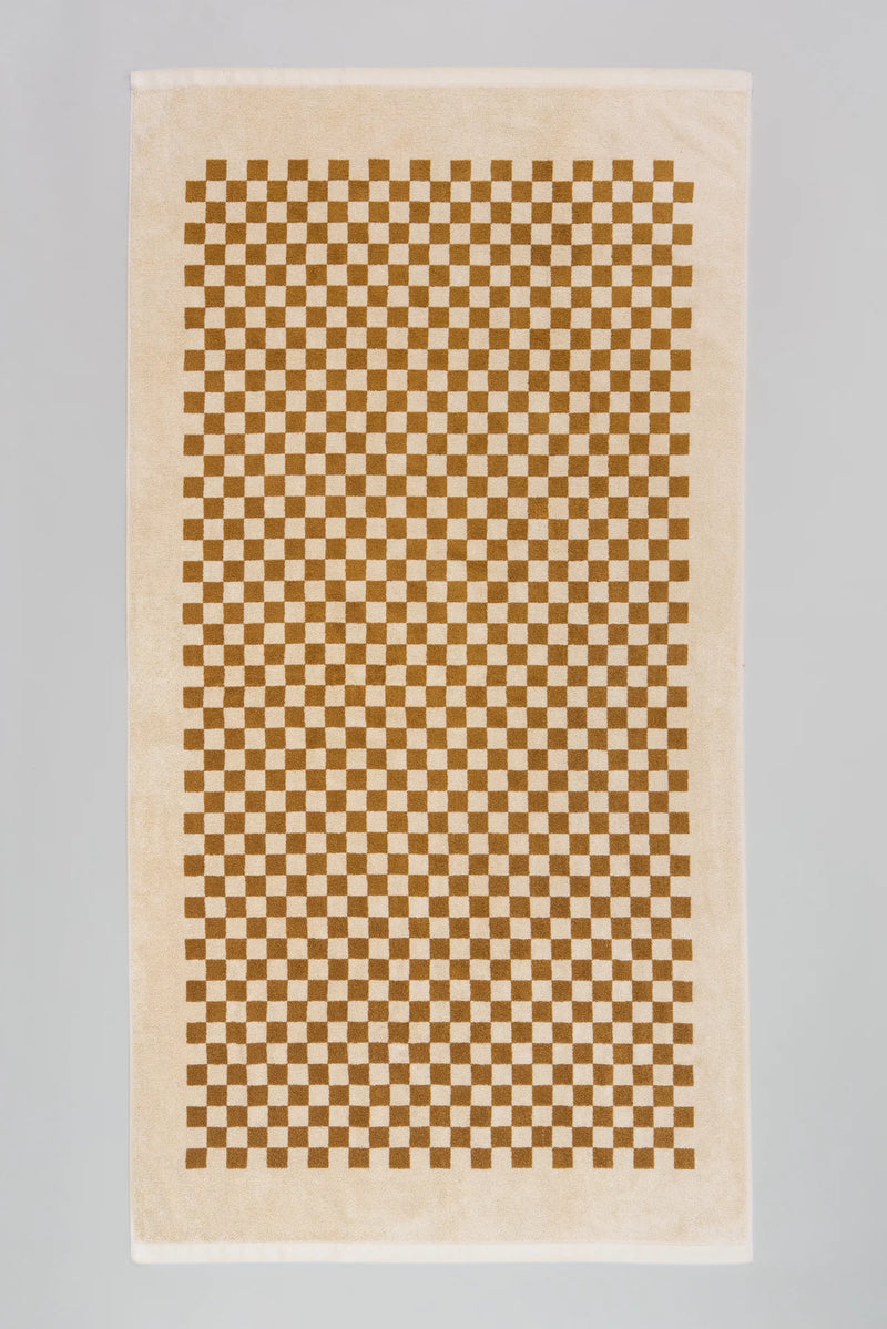 Pool Towel Roman -  Cedar/Sand