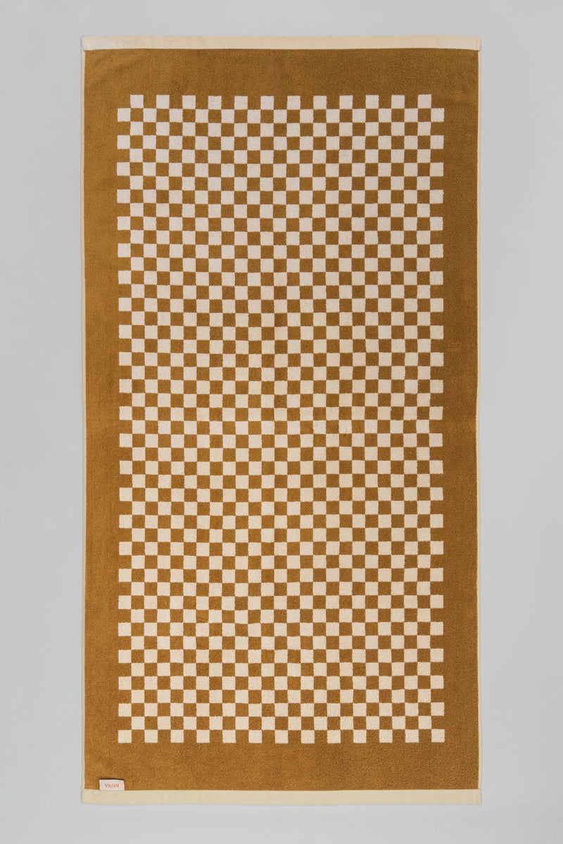 Pool Towel Roman -  Cedar/Sand