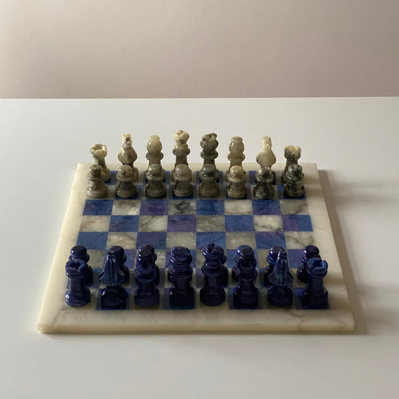 Vintage marble chess board