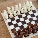 Vintage marble chess board