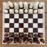 Vintage marble chess board