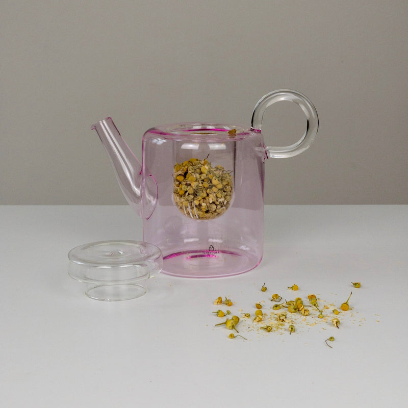 PIUMA Teapot with Filter - Pink - High