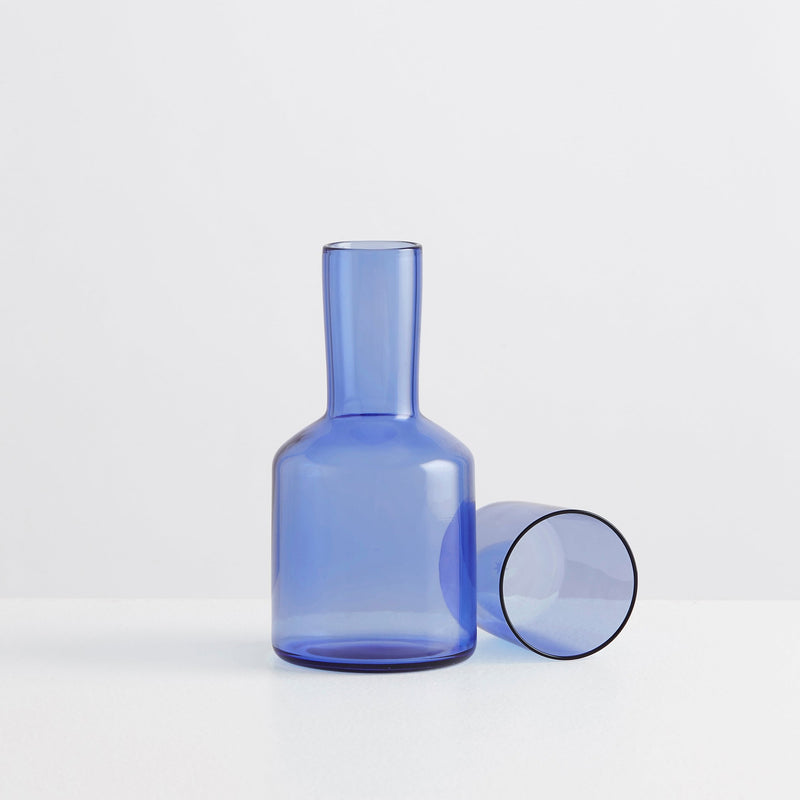 J'ai Soif Carafe with Tumbler - Azure Blue