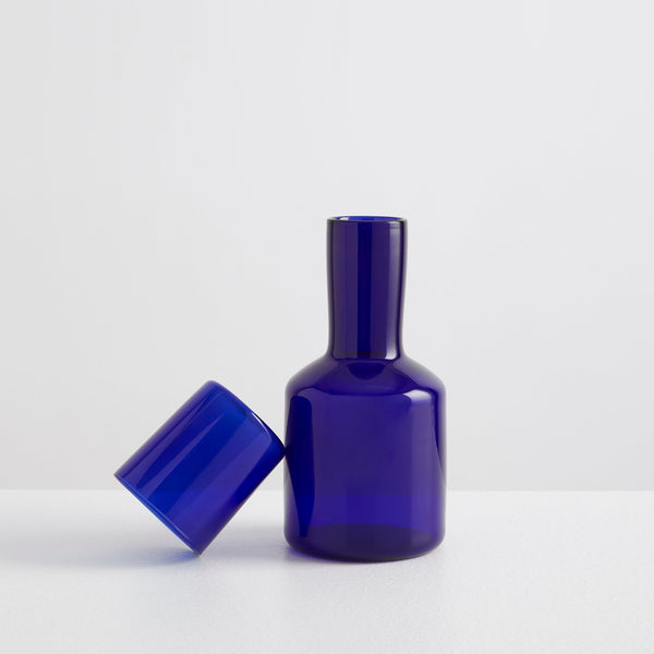 J'ai Soif Carafe with Tumbler - Indigo Blue