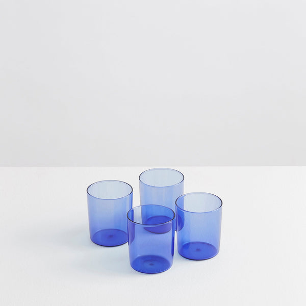 Tumbler set of 4 - azure blue