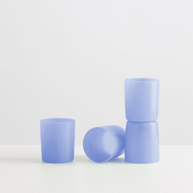 Tumbler Set of 4 - Opaque Blue