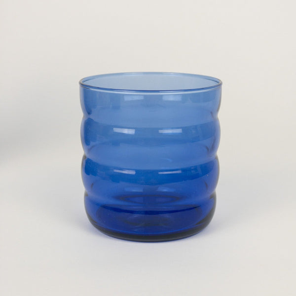 2x Vintage Luminarc Trinkgläser - Blau